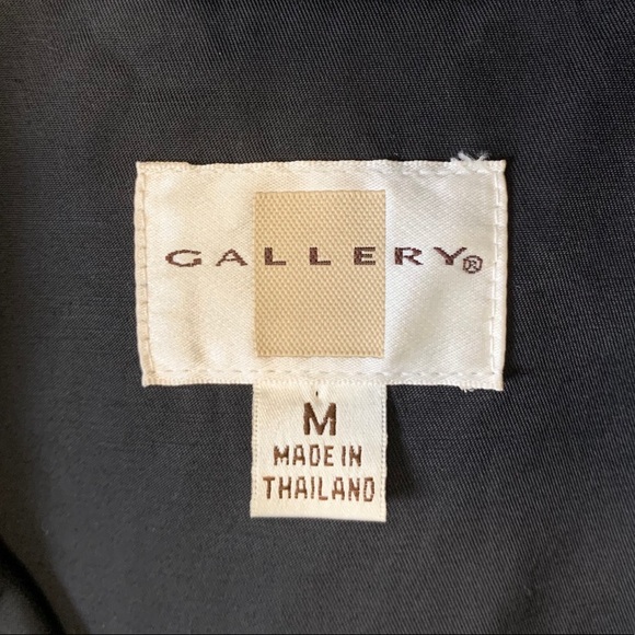 Gallery Classic Black Button Trench Coat - Picture 6 of 8